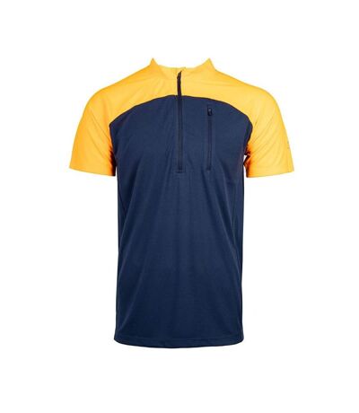 T-Shirt bleu/orange homme best mountain rando 100 - l