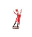 Statuette Souris Cirque Gâteau 26cm Rouge-2