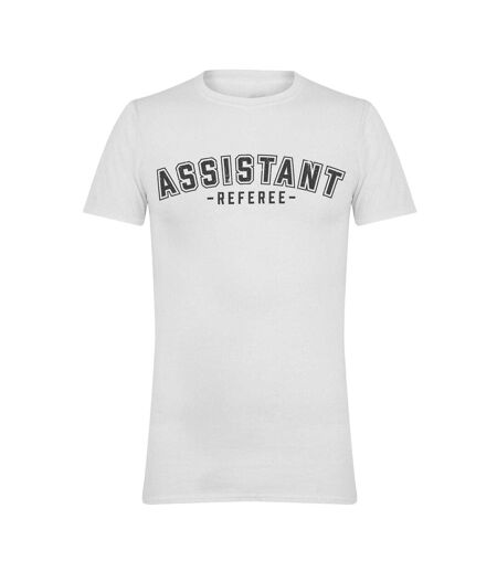 Mens Assistant Football T-shirt White AWD