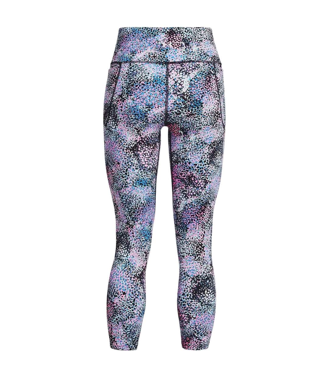 Legging Motif/style Imprimé Meridian Femme Rose Bleu Under Armour-3