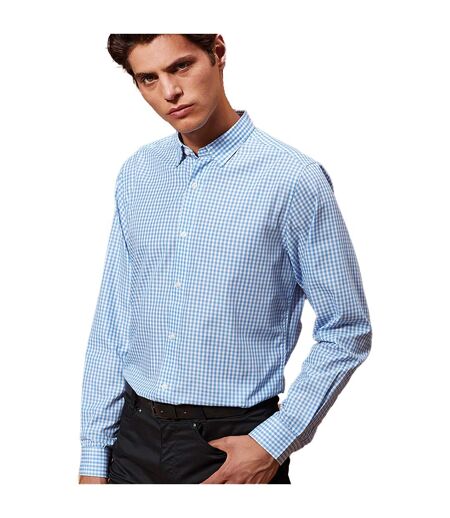 Chemise maxton homme bleu clair / blanc Premier