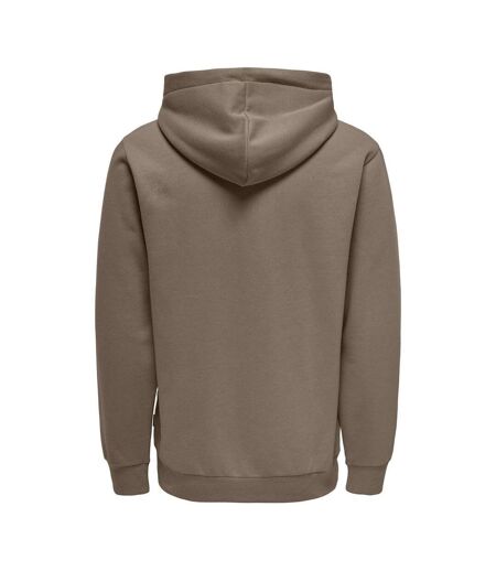 Sweat à capuche marron clair homme only & sons ceres