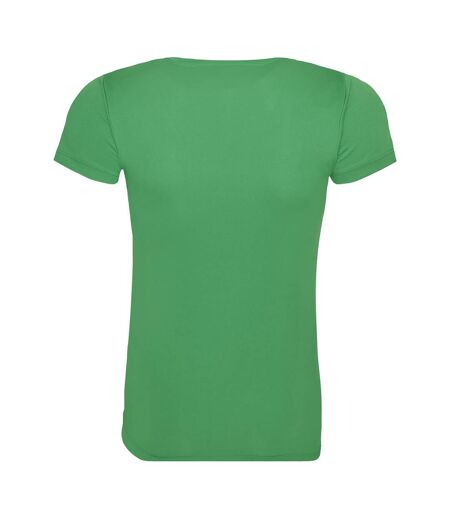 Just Cool Womens/Ladies Sports Plain T-Shirt (Kelly Green)