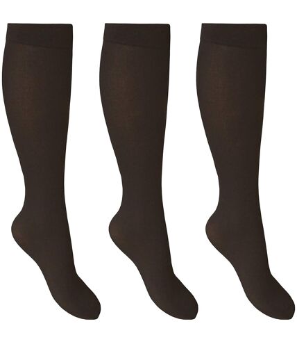Joanna Gray Womens/Ladies 70 Denier Trouser Sock (3 Pairs) (Black) - UTLW121