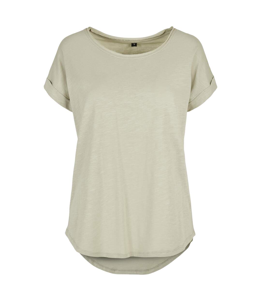 T-shirt Femme Vert De Gris Clair Build Your Brand-1