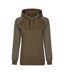 Sweat À Capuche My Mate Femme Olive Olive Chiné Miners Mate-1