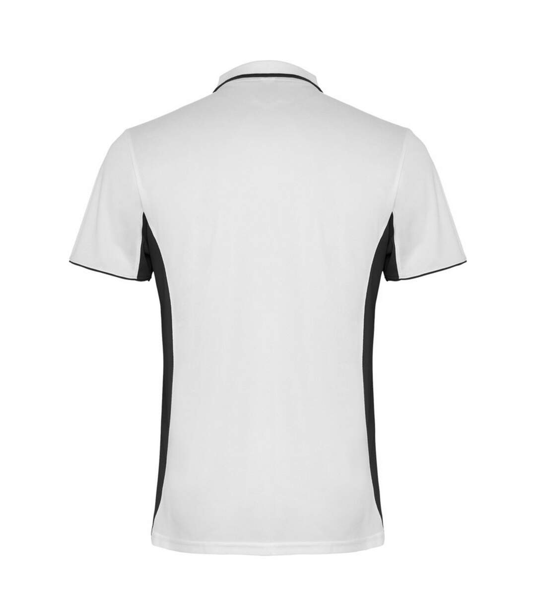 Unisex Adult Montmelo Short-sleeved Sports Polo Shirt White Black Roly-2