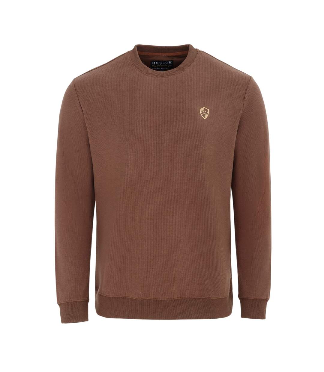 Sweat Motif/style Logo Homme Marron Foncé Howick-1