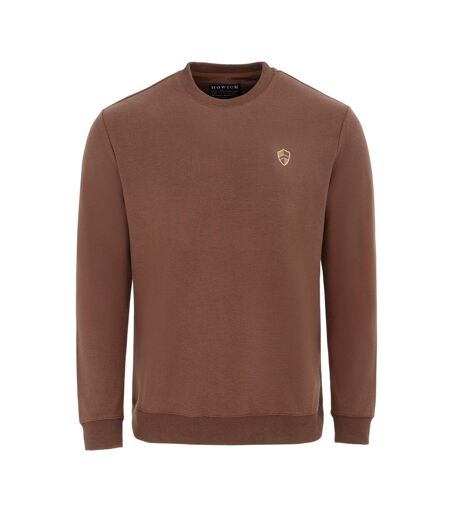 Sweat Motif/style Logo Homme Marron Foncé Howick