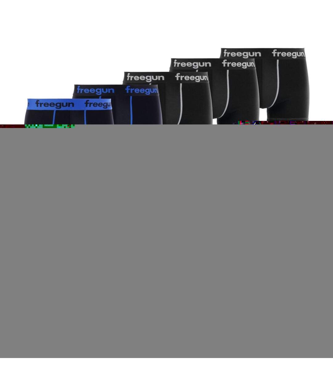 Lot de 9 Boxers coton homme E1 Freegun-1