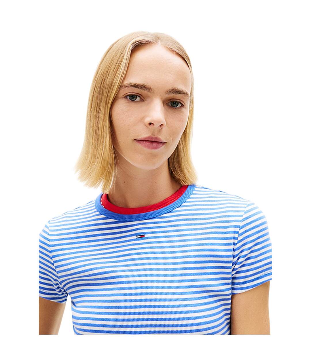 T-shirt Femme Bleu Tommy Jeans-4