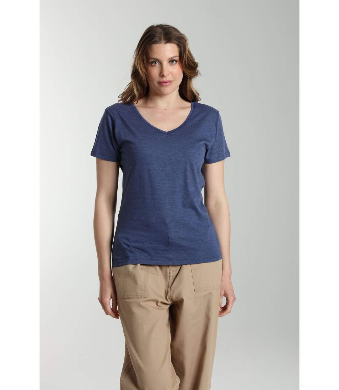 Tee shirt col v manches courtes femme Maddy Twilight  | Gerard Pasquier-2