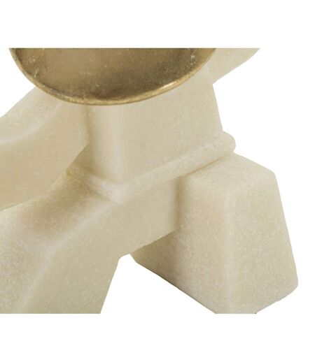 Statuette Déco Samouraï Oda 18cm Blanc & Or