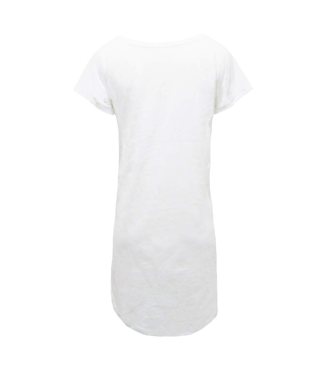 Robe t-shirt femme blanc Mantis-2