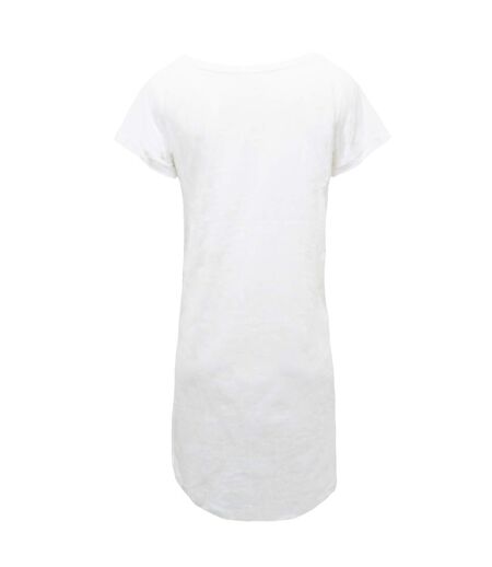 Robe t-shirt femme blanc Mantis