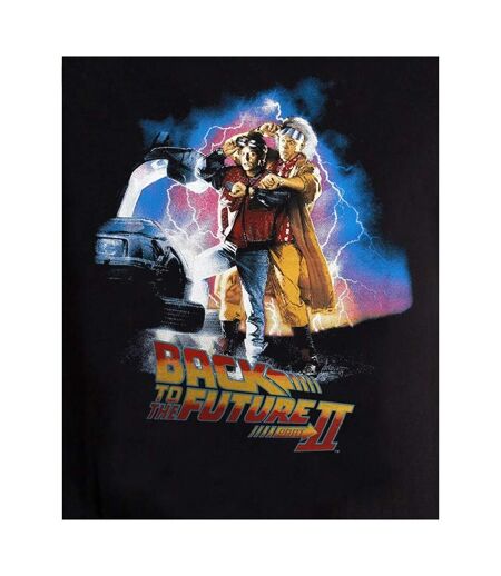 T-shirt Motif/style Poster Homme Noir Back To The Future II
