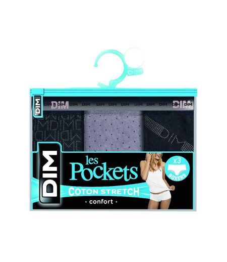 Lot de 3 Boxers Coton Les Pockets Coton