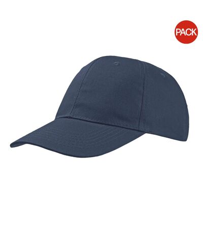 Atlantis Start 6 Panel Baseball Cap (Pack of 2) (Navy) - UTAB416