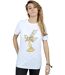 Disney - T-shirt BEAUTY AND THE BEAST LUMIERE DISTRESSED - Femme (Blanc) - UTBI17411-2