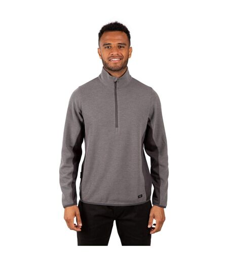 Mens Wotterham Mock Neck Long-sleeved Top Storm Grey Trespass