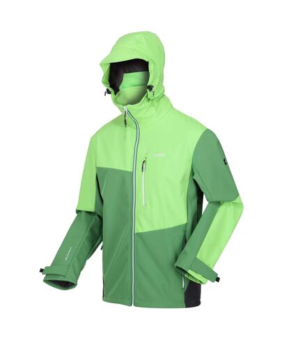 Mens hewitts ix soft shell jacket field green/jasmine green Regatta