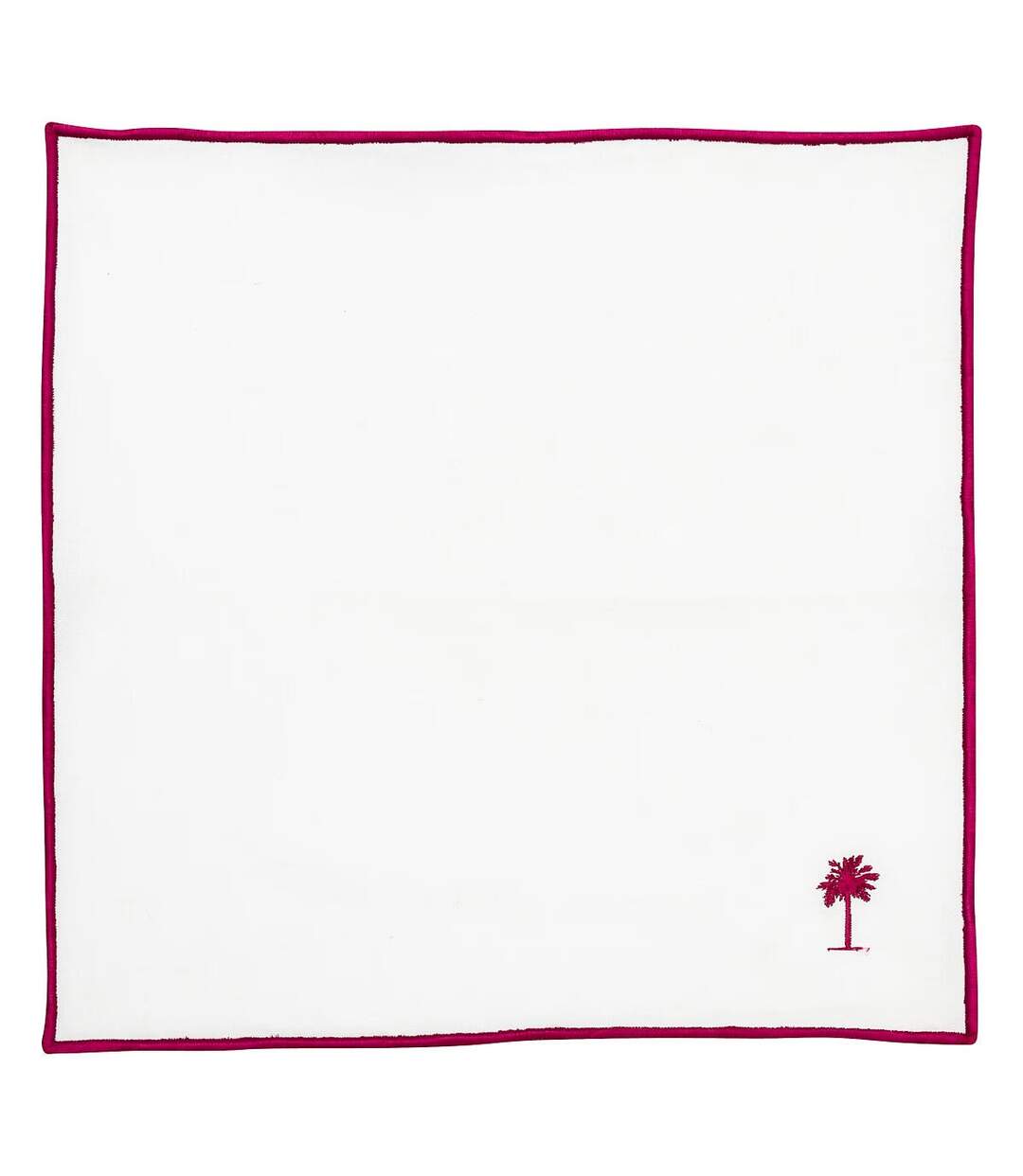 Lot de 4 Serviettes de Table Yucatan 40x40cm Blanc-3