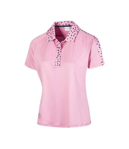 Polo femme rose/marine Island Green