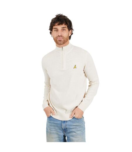 Pull Motif/style Côtelé Homme Gris Pâle Brave Soul