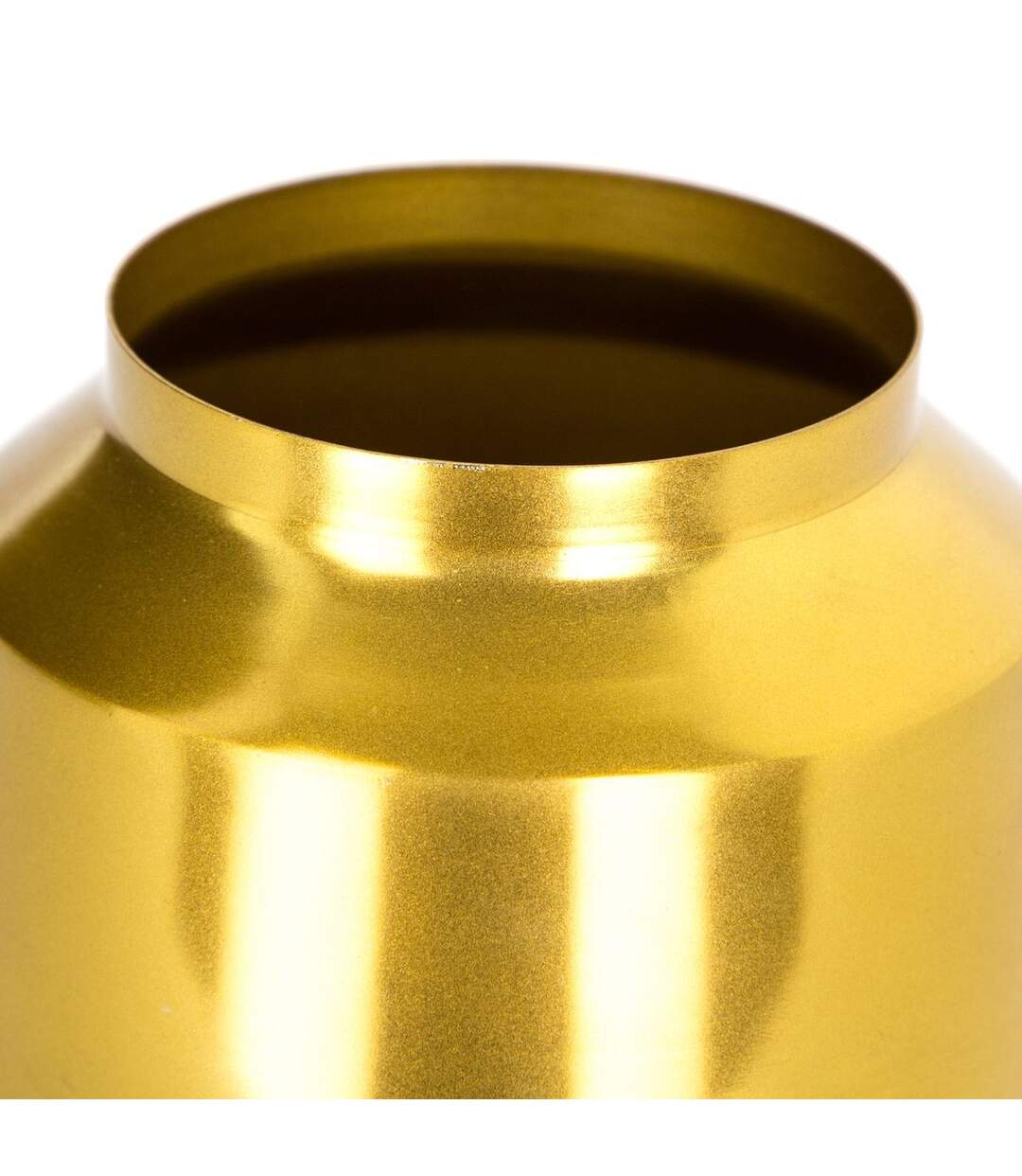 Lot de 3 Vases Déco Culture 16cm Gris & Or-3