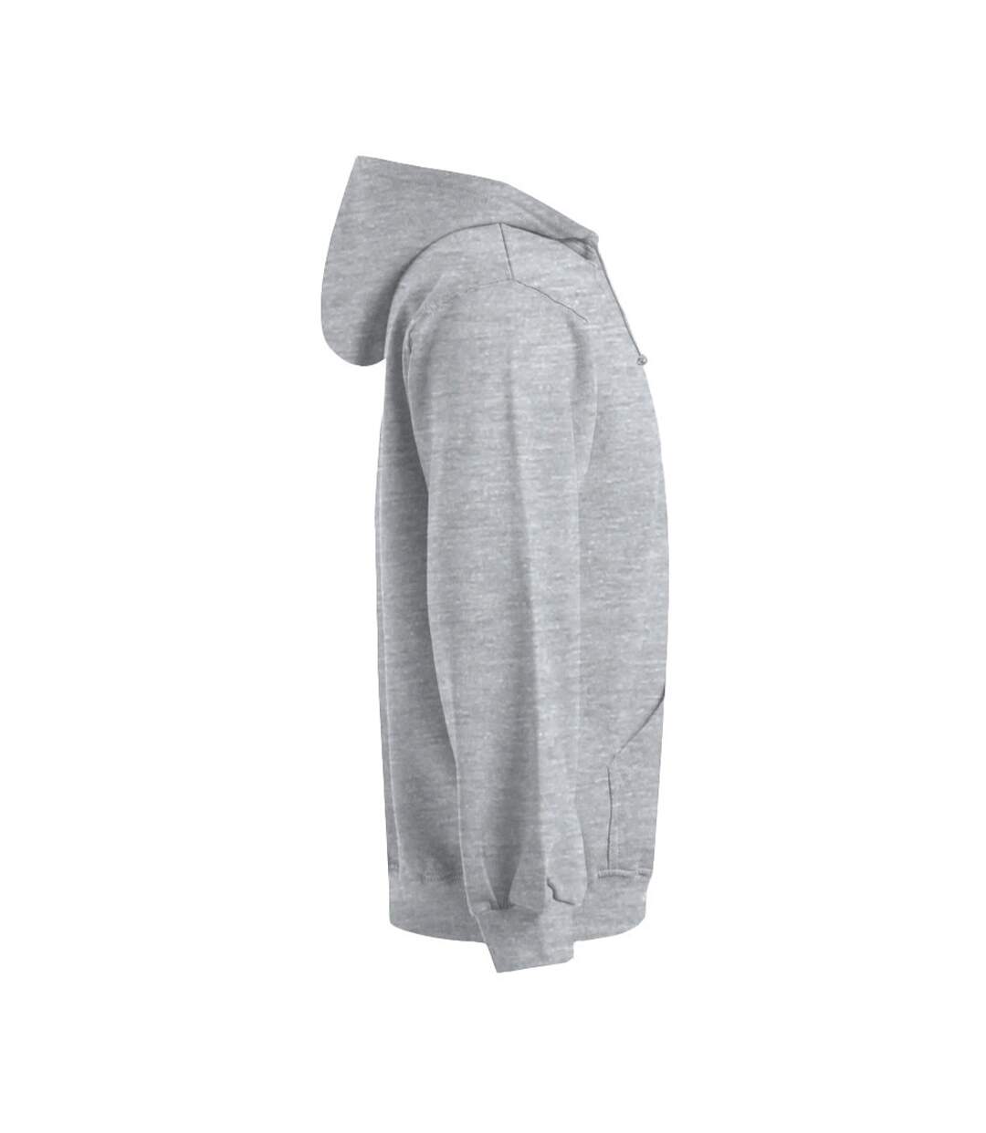 Sweat À Capuche Homme Gris Chiné Promodoro-3