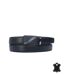 Ceinture en cuir vachette noire pour homme - Ajustable et élégante-1