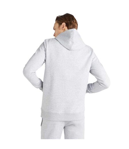 Sweat À Capuche Homme Gris Chiné Blanc Umbro