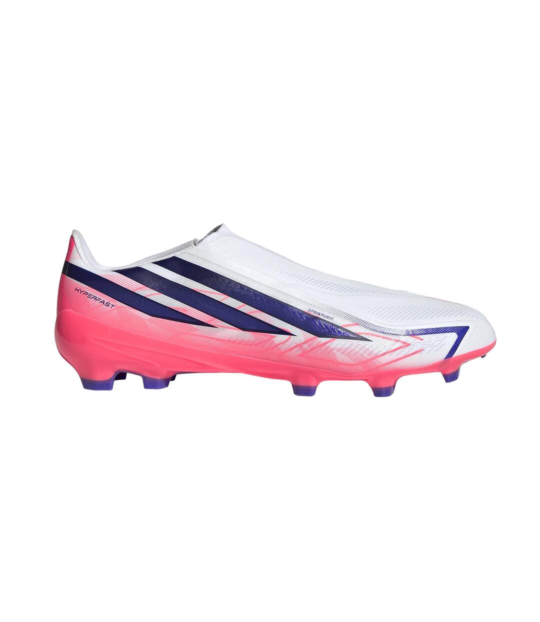 Chaussures De Foot Pour Terrain Ferme F50 Hyperfast League Homme Blanc Rouge Bleu Adidas-1