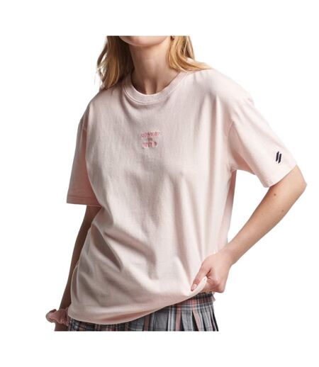 T-shirt Rose Femme Superdry Garment Dye