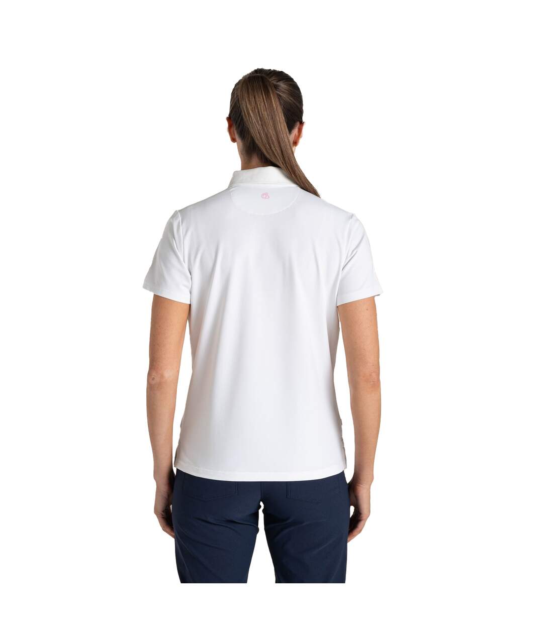Womens/ladies Thornbury Nosilife Short-sleeved Golf Polo Shirt White Craghoppers-3