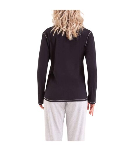 Pyjama manches longues col T femme Tendre Nuit