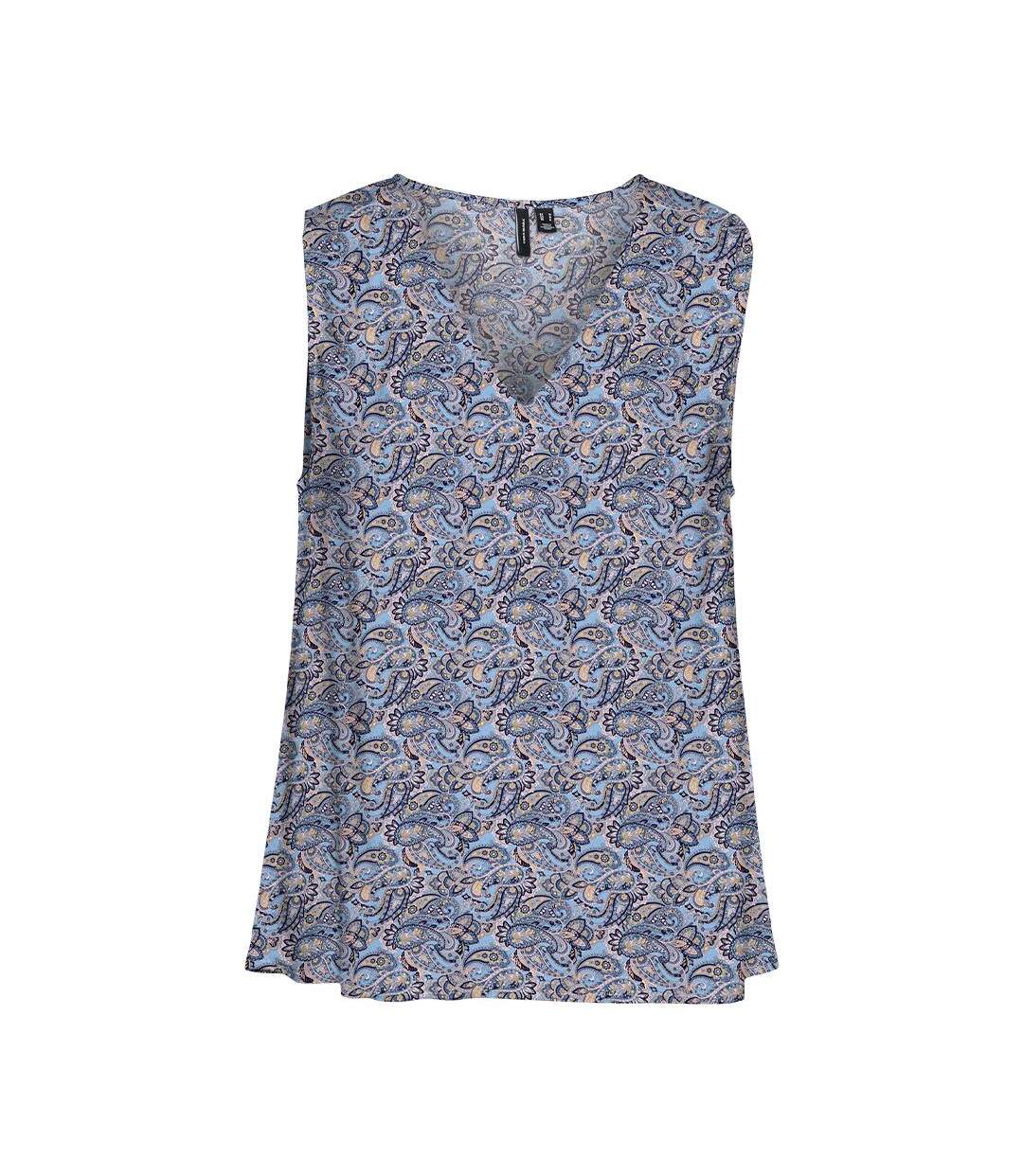 Blouse Bleu à Motifs Femme Vero Moda Easy Joy - L-1