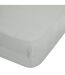 Drap Housse en Lin Adorable 160x200cm Vert Céladon-1