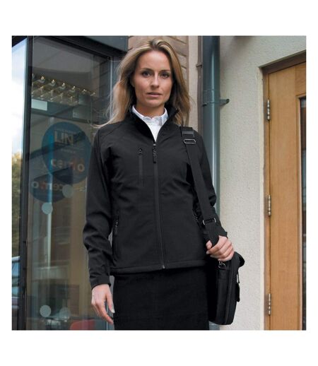 Result Ladies La Femme® 2 Layer Softshell Jacket (Black)