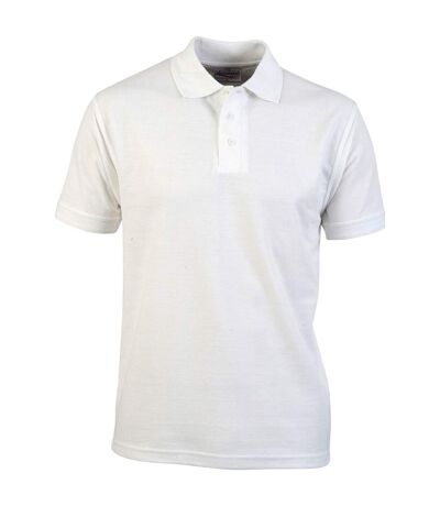 Polo precision homme blanc Absolute Apparel