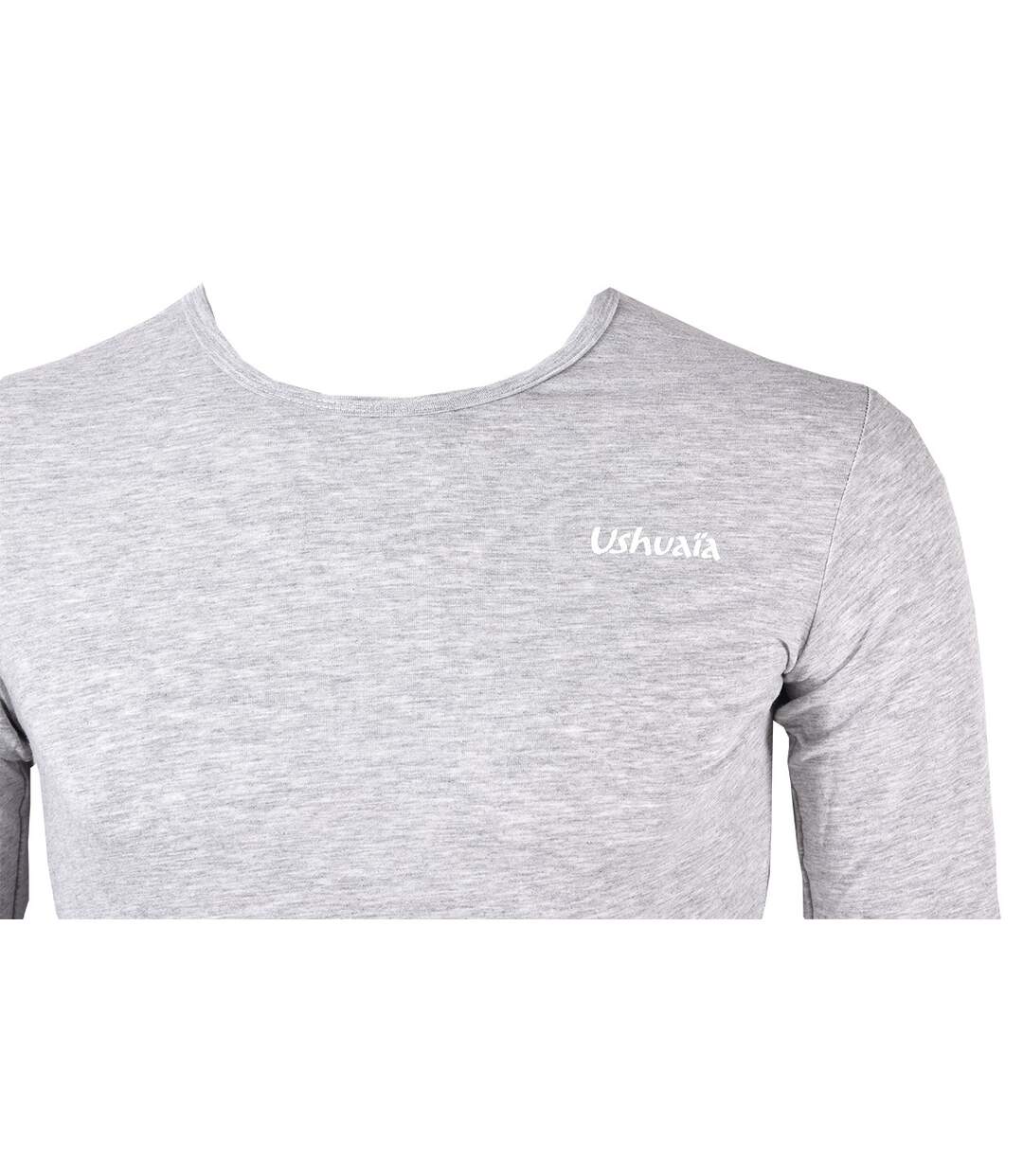 T Shirt Homme USHUAIA THERMO USHR108 GRIS-3