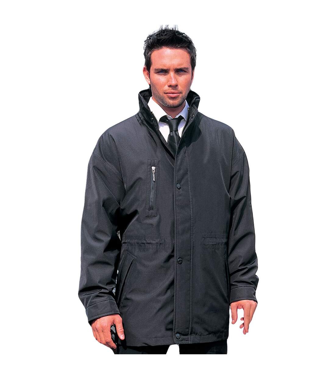 Mens city executive padded jacket black Result