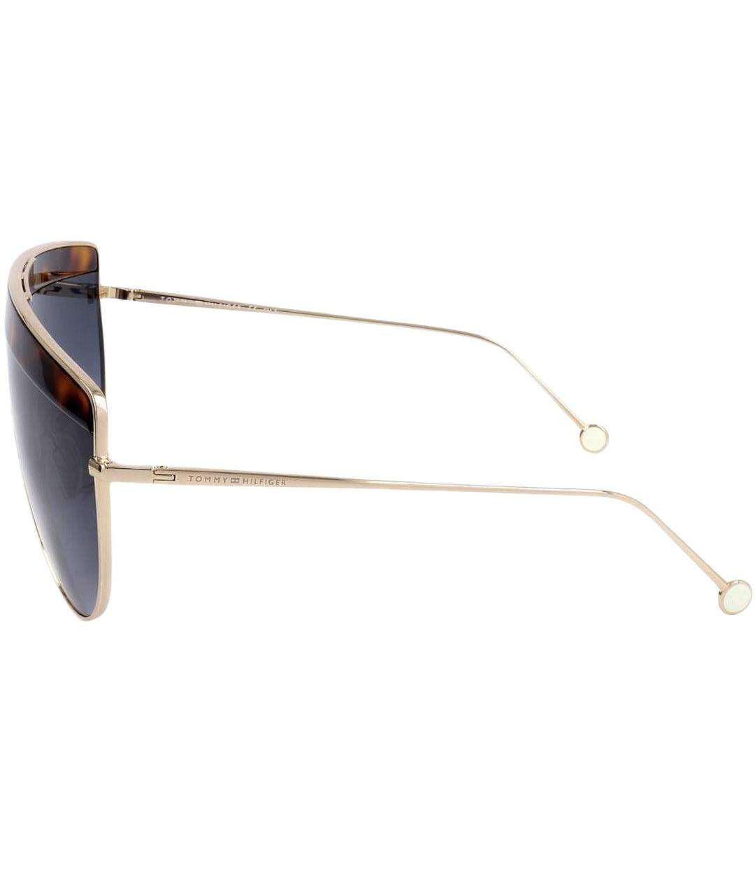 Lunettes De Soleil Adulte Taille Unique Jaune Or Marron Tommy Hilfiger-2