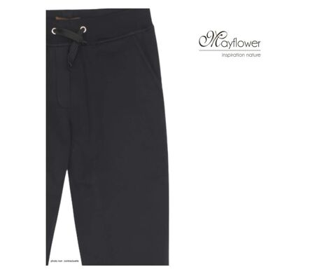 MAYFLOWER PELICAN2 - Pantalon détente en molleton noir : confort et liberté de mouvement