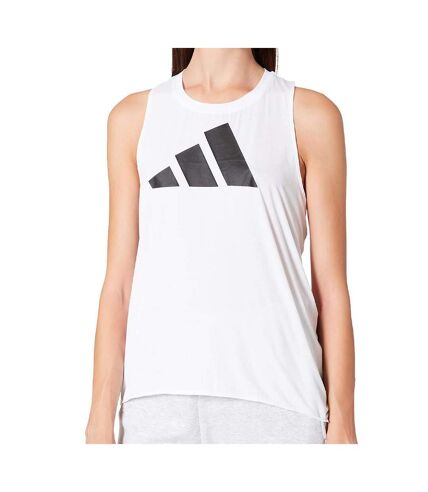 Débardeurs Blanc Femme Adidas barlogo - L