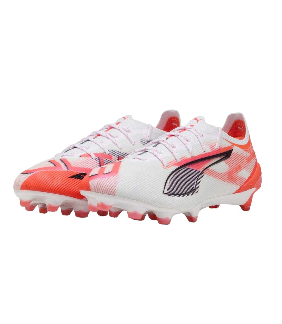 Mens Ultra 5 Ultimate Firm Ground Football Boots White Red Puma-4