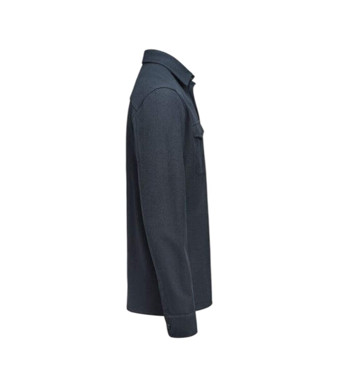 Mens Hicksville Long-sleeved Overshirt Navy James Harvest-4