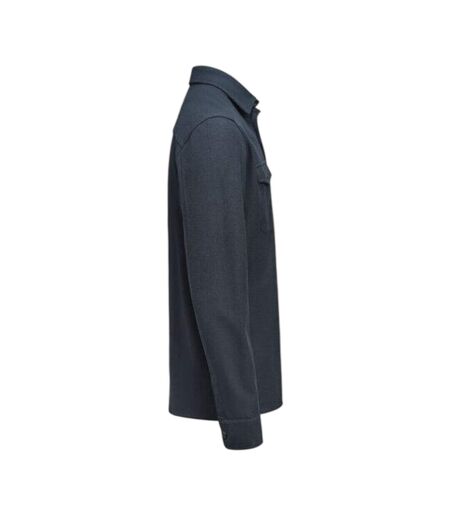 Mens Hicksville Long-sleeved Overshirt Navy James Harvest