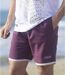 Pack of 2 Men's Microfibre Shorts - Purple Grey 