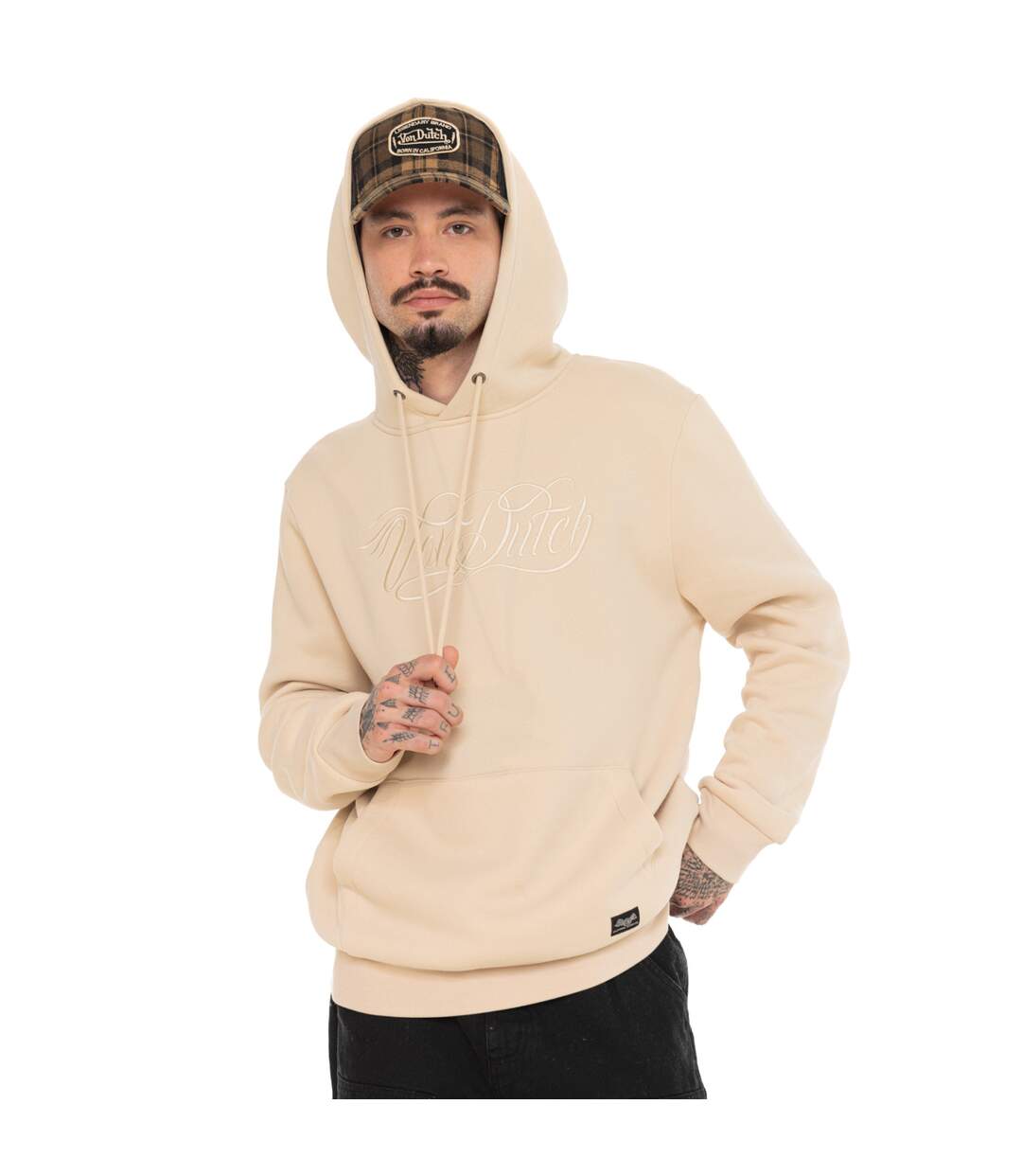 Sweat à capuche en molleton avec broderie Ruben Vondutch-4